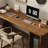 Dark Walnut Rectangular Solid Wood Writing desk-377118117