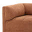 Magda 113" Wide Upholstered Sofa, Terracotta-21363574