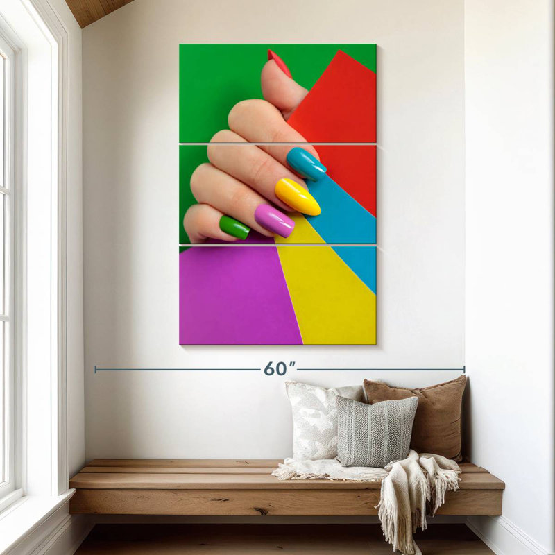 Shuttleworth Vibrant Nails, 50" H x 32" W