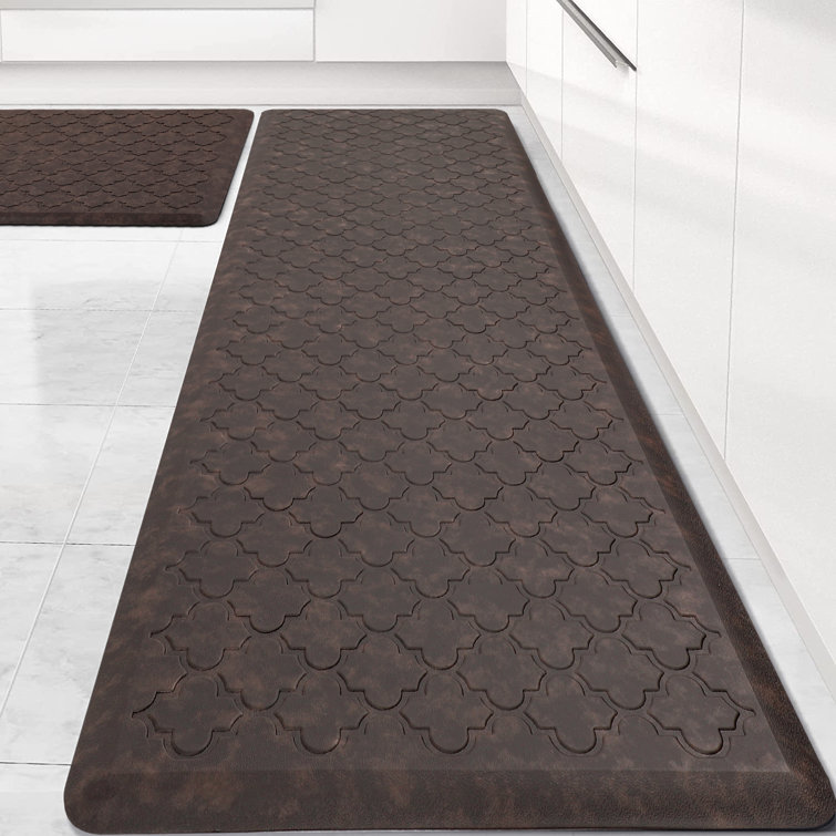 Waverly Shadow Vine Deep Gray Anti-Fatigue Kitchen Mat