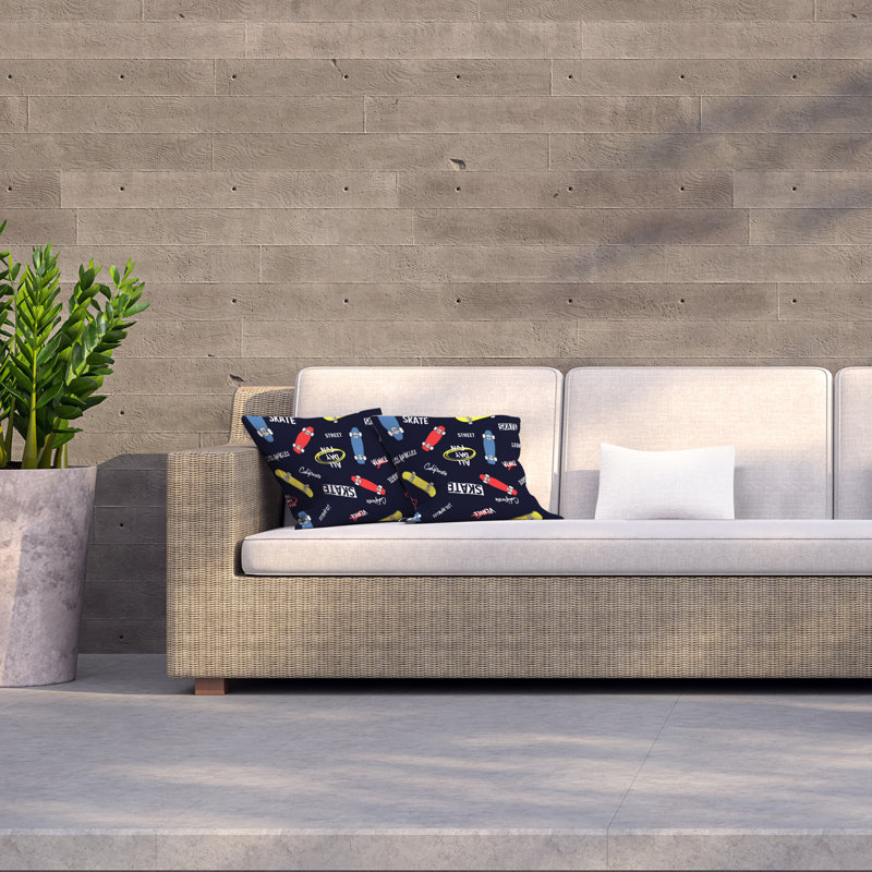 Indoor / Outdoor Square Cushion, 45cm H x 45cm W x 7cm D