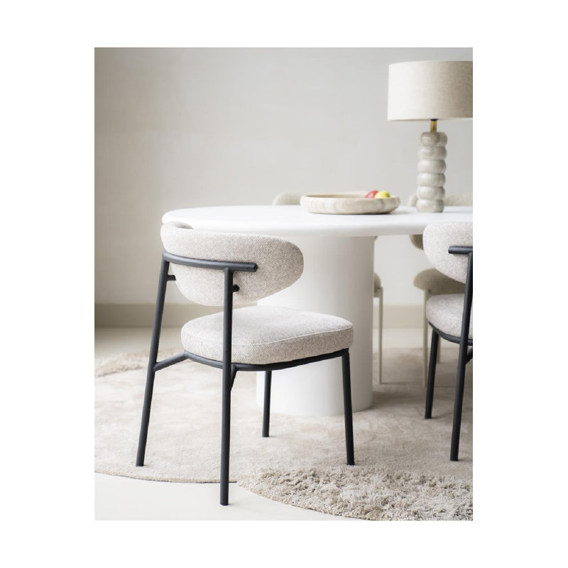 Dining Chair Upholstered Dining Chair, Beige