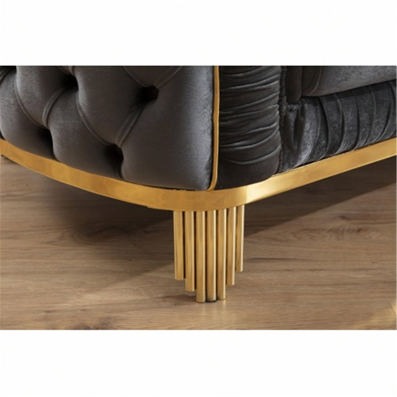 Accent Chair With Button-Tufted Design