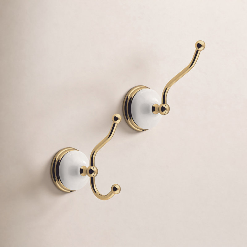 Kingston Brass Victorian Robe Hook, Polished Brass