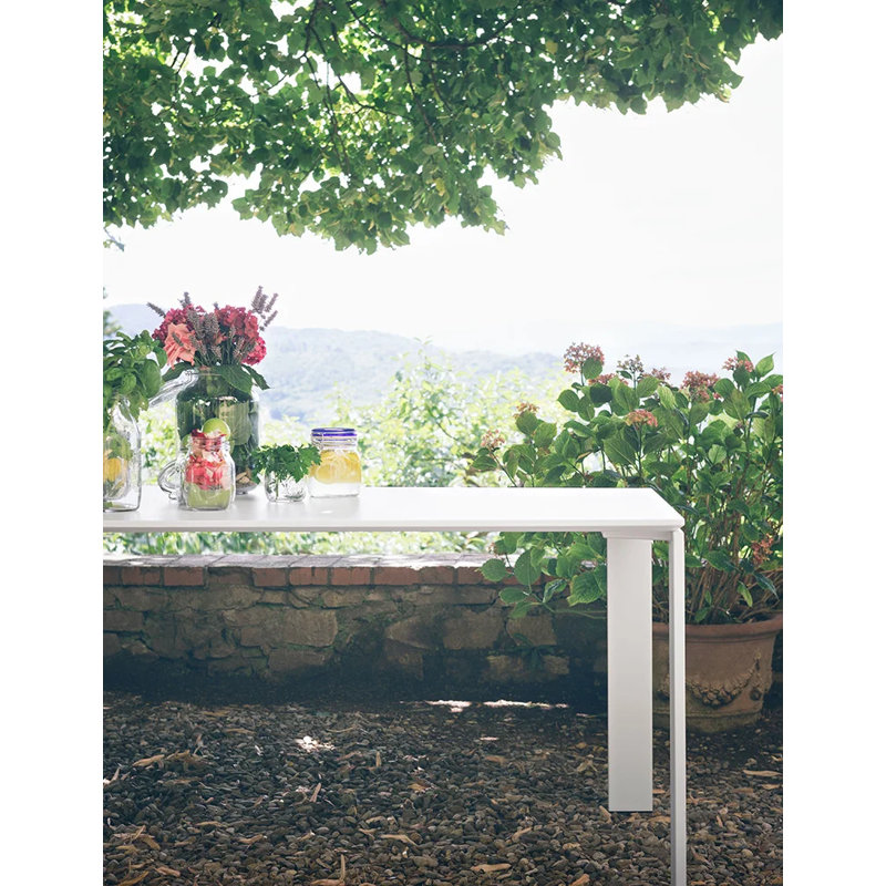 Four Square Dining Table, White, White, 28" H x 62" W x 31" D