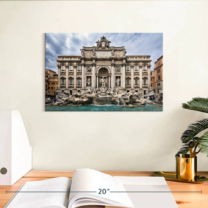 Fontaine italienne Nicci Trevi, H 8 po x l 12 po