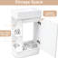 Meuble-lavabo 18,6 po avec lavabo, armoire blanche, tablette en céramique et porte-papier hygiénique, montage à gauche ou à droite Modern & Position Choice Plus-120659057