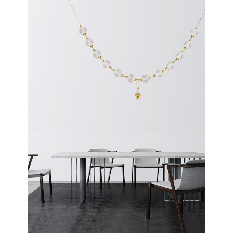 12 - Light Gold LED Novelty Pendant