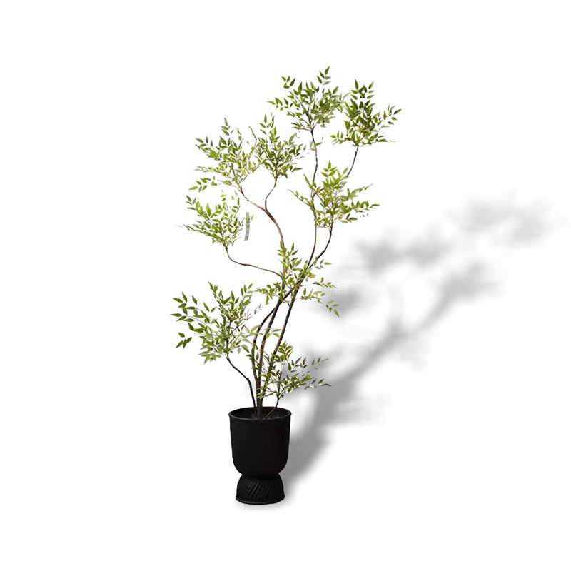 Pot de plancher de salon haut de gamme artificiel vert Nantian, H 62,99 po x l 11,81 po x P 11,81 po