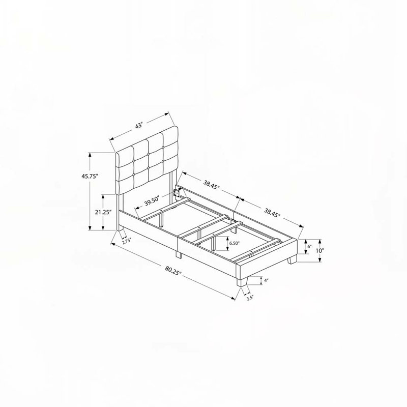 Upholstered Platform Bed
