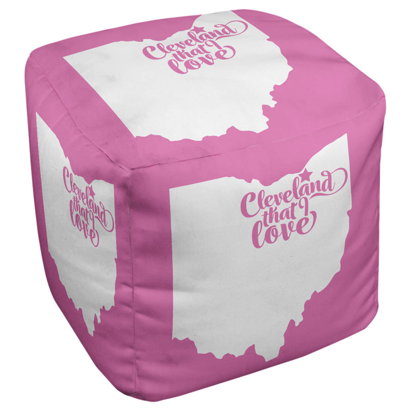 Repose-pieds cube cleveland ohio, Rose