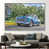 White Floater Framed