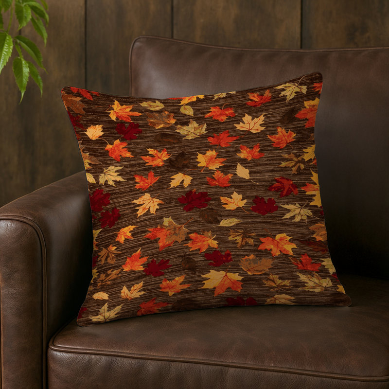 Coussin Farm, Carré 16 po, Fall Leaves