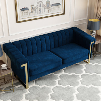 83.86" Modern Upholstered Sofa by Glorious