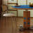Blue Round Solid + Manufactured Wood Dining table-119548263