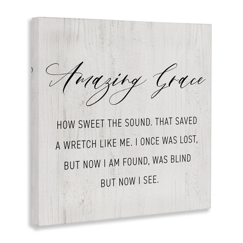 Art mural en toile Spiritual Amazing Grace par CAD Designs, H 17 po x l 17 po