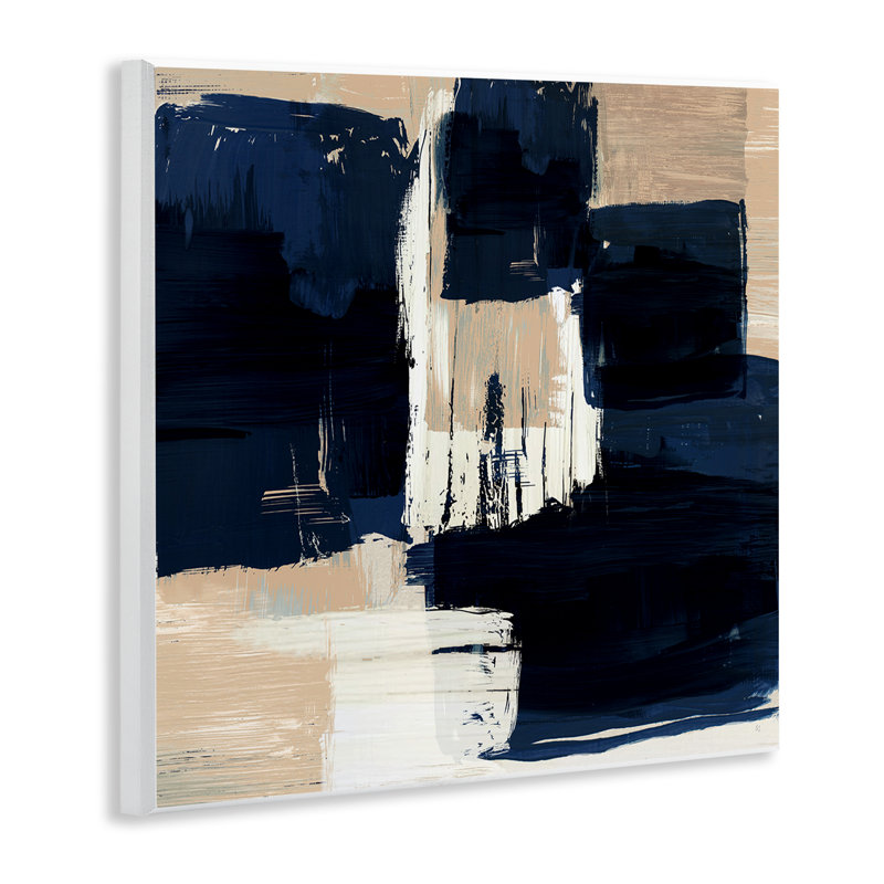 «Restless Blue & Tan Shapes» par Susan Jill
