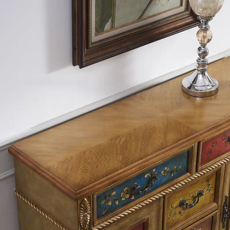 5-Drawer 2-Door Storage Cabinet
