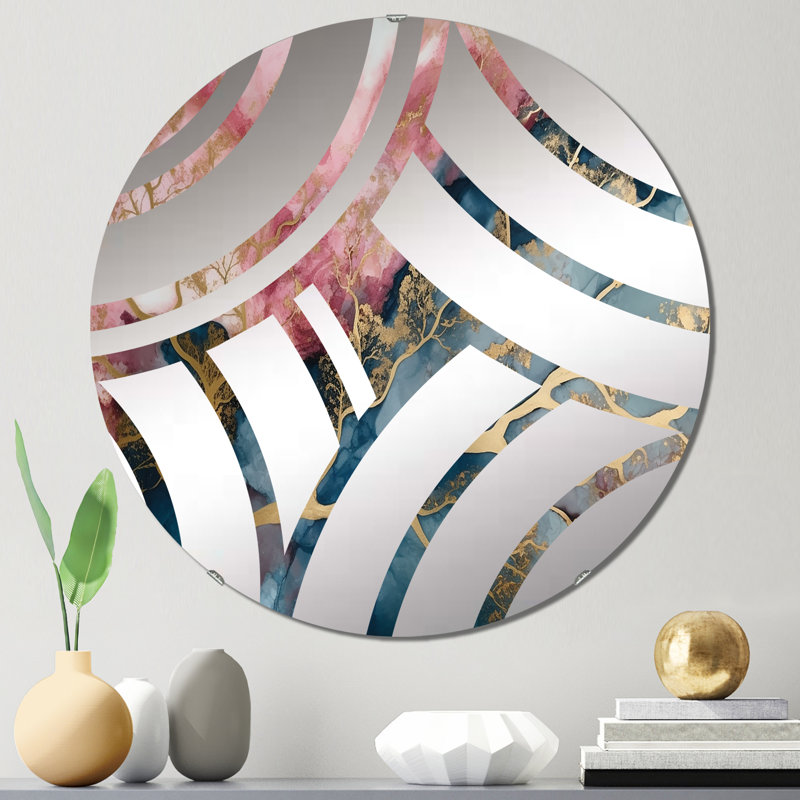Faithia - Centre Wave Decorative Mirror, 23,6 po x 23,6 po