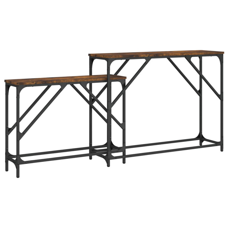 Yannik 39.4'' Console Table, Smoked Oak