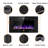 Recessed & Wall Mounted Electric Fireplace With Remote Control & Adjustable Flame-37013700