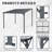 9.3x8 Outdoor Metal  Pergolas Lean To Wall-mounted Gazebo With Inclined Roof For Patio,garden,yard