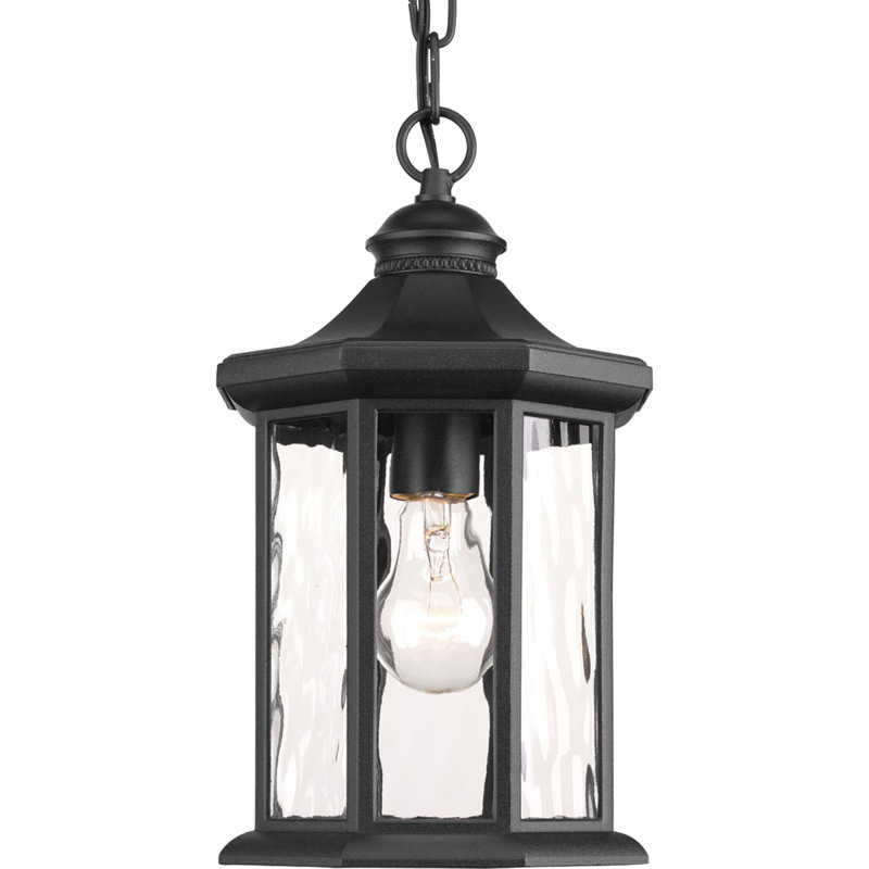 Tête de lanterne noire à 1 lumière Enola, H 13 po x l 7,12 po