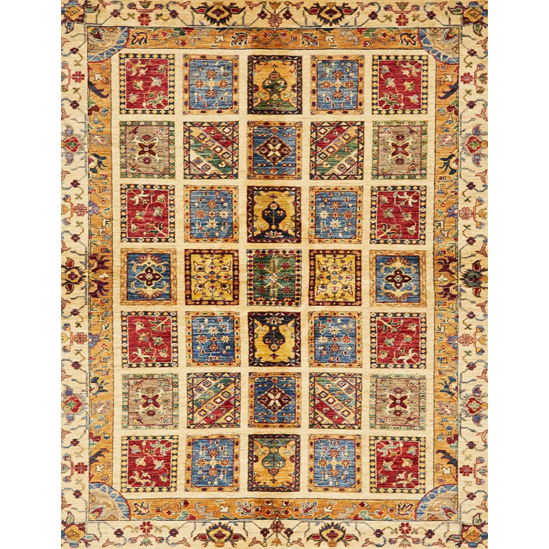 Tapis abstrait moderne 686, Rectangle 2 pi x 4 pi