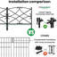 ELEP Black Metal Pet Barrier