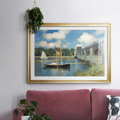 The Bridge At Argenteuil, reproduction d'art encadrée