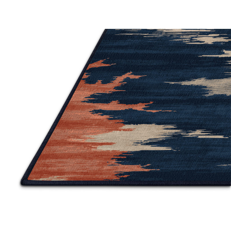 Tapis gris aquarelle lavable à la machine, Tapis de couloir 2 pi x 4 pi