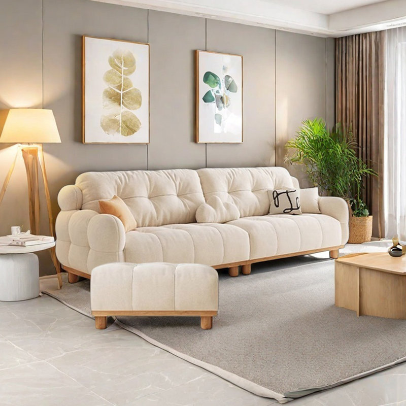 Ensemble de canapé simple en bois rond