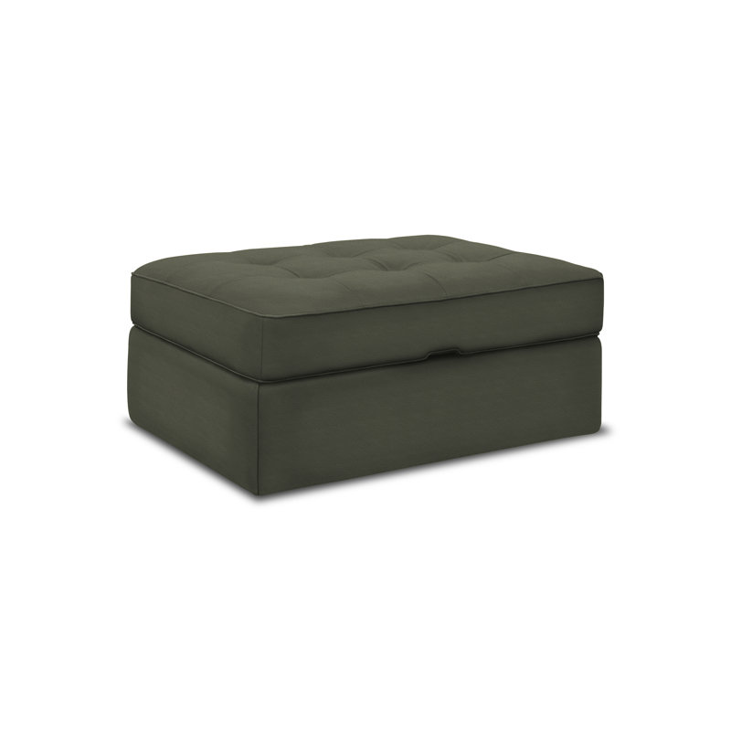 Arizona Leather Ottoman, Mustang (Maestro Artisano), Espresso
