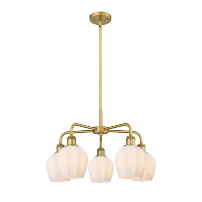Lustre suspendu 5 lumières 24 po Krumholz