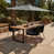 Black & Grey Lean Over Parasol