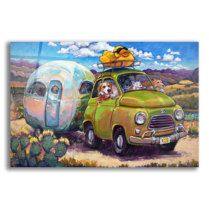 «Duck And Cover» par CR Townsend, H 16 po x l 24 po x P 0,2 po