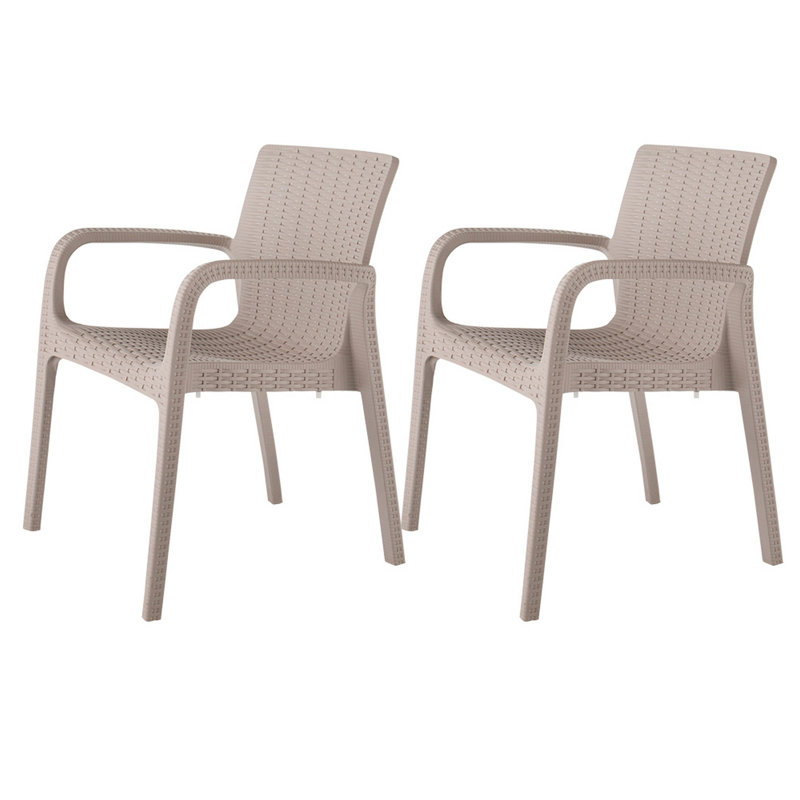 Ensemble de deux chaises en taupe