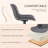 Swivel Tufted Leather Upholstered Side Chairs Modern Dining Chairs with Metal Legs-1720546867