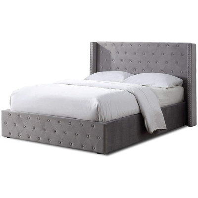 Adamine Upholstered Ottoman Storage Bed with Mattress