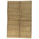 Primitive One-of-a-Kind 6' X 9' Hand Knotted Area Rug