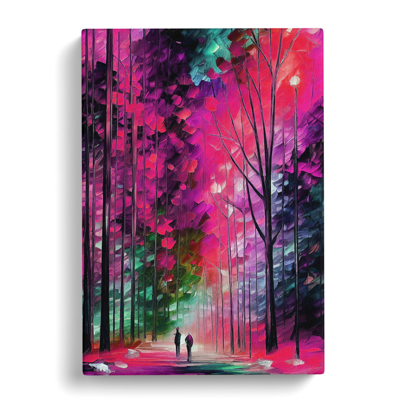 Woodland Forest In Colour No.6 - Wrapped Canvas Print, 50cm H x 35cm W x 3cm D
