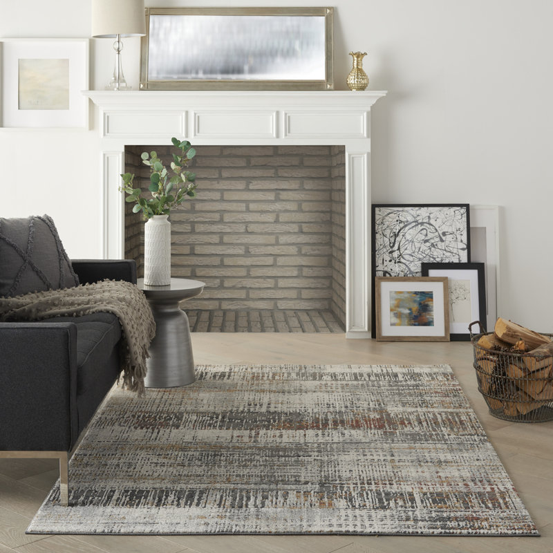 Abstract Indoor Rug, Rectangle 4' x 6'