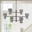 Sutton 36-in Black dimmable LED Chandelier-1946630250-1946630253