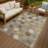 Machine Washable Indoor/Outdoor Chantille ACN2444 Floral Rug-600092045-600092046