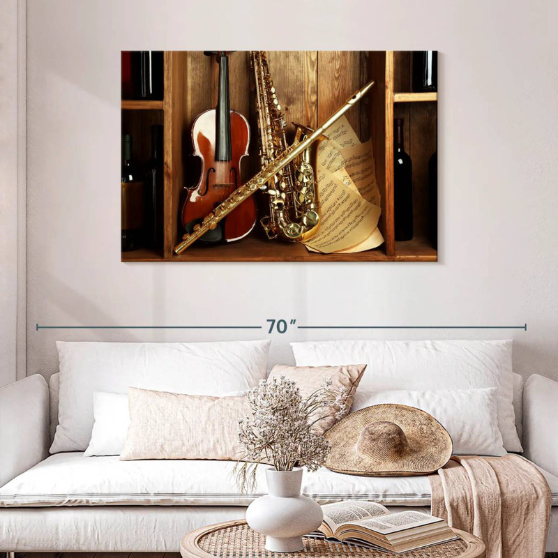 Abarca, instruments de musique classique, H 30 po x l 45 po