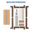 Structure de lit plateforme en bois, support de lattes en bois, aucun sommier requis, assemblage facile, conception silencieuse, espace de rangement sous le lit-909118235-909118253
