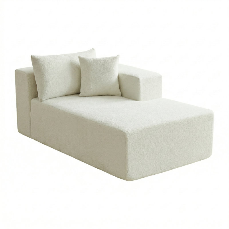 Chaise Boneless Cloudy, aucun assemblage requis, chaise rembourrée moderne en velours côtelé avec assise profonde