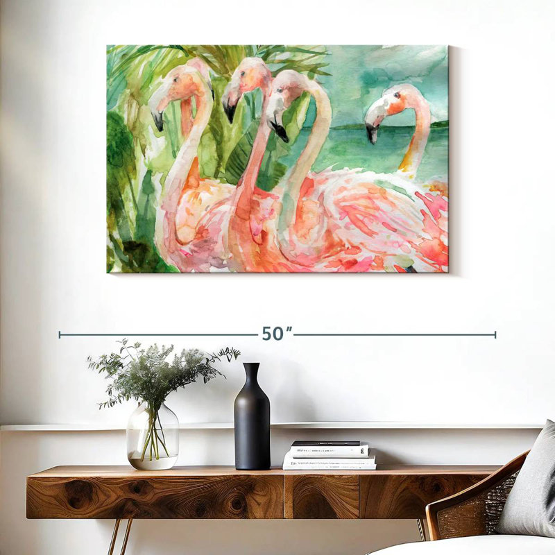 Slender Pink Ladies, 26" H x 39" W