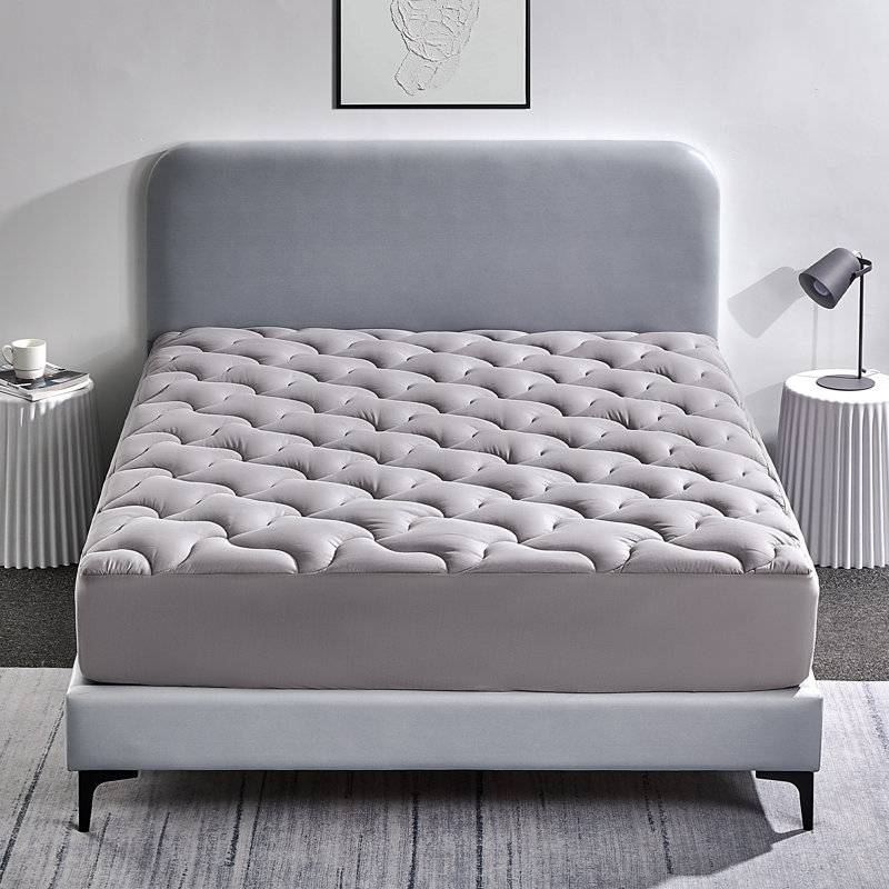 Protège-matelas Margarita, Gris, Simple