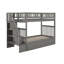 Lit superposé en bois avec escalier et tiroirs Ilariana-830058305-936315836